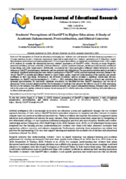 Students’ Perceptions of ChatGPT in Higher Education: A Study of Academic Enhancement, Procrastination, and Ethical Concerns