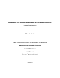 Understanding Black Women’s Experiences with Law Enforcement: A Qualitative, Intersectional Approach