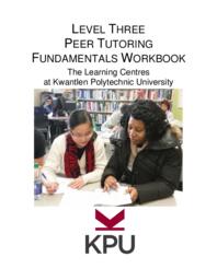 Level Three Peer Tutoring Fundamentals Workbook