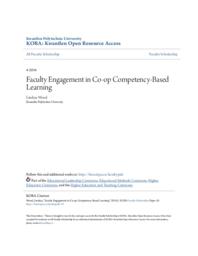 Faculty Engagement in Co-op Competency-Based Learning