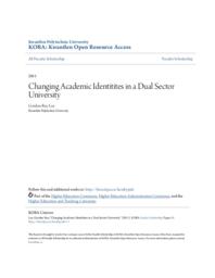 Changing Academic Identitites in a Dual Sector University