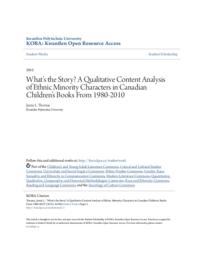 What’s the Story? A Qualitative Content Analysis of Ethnic Minority Characters in Canadian Children’s Books From 1980-2010