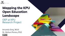 Mapping the KPU Open Education Landscape