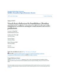 Visual choice behaviour by bumblebees (Bombus impatiens) confirms unsupervised neural network's predictions