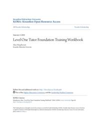Level One Tutor Foundation Training Workbook