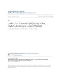 Under-City - Connor Doyle (Faculty of Arts, English Literature and Creative Writing)