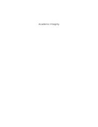Academic Integrity