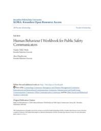 Human Behaviour I Workbook for Public Safety Communicators