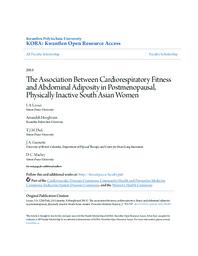The Association Between Cardiorespiratory Fitness and Abdominal Adiposity in Postmenopausal, Physically Inactive South Asian Women