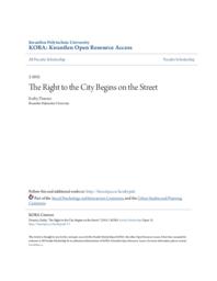 The Right to the City Begins on the Street