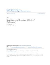 State-Sponsored Terrorism: A Mode of Diplomacy?
