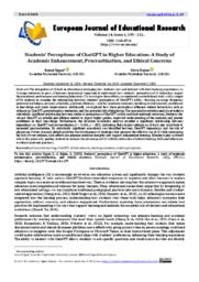 Students’ Perceptions of ChatGPT in Higher Education: A Study of Academic Enhancement, Procrastination, and Ethical Concerns
