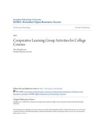 Cooperative Learning Group Activities for College Courses