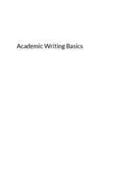 Academic Writing Basics