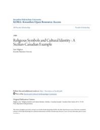 Religious Symbols and Cultural Identity : A Sicilian-Canadian Example