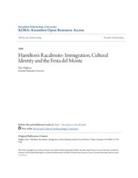 Hamilton's Racalmuto: Immigration, Cultural Identity and the Festa del Monte