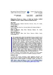 Motivational Theories in Action: A Guide for Teaching Artificial Intelligence Prompts to Support Student Learning Motivation