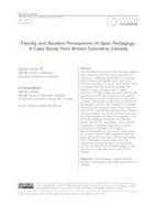 Faculty and Student Perceptions of Open Pedagogy