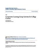 Cooperative Learning Group Activities for College Courses