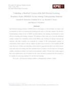Validating a Modified Version of the Self-Directed Learning Readiness Scale (MSDLR) for use Among Undergraduate Students 
