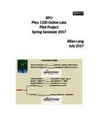 KPU Phys 1100 Online Labs, Pilot Project, Spring Semester 2017