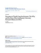 Prevention of Youth Gang-Involvement: The Why and the How of the Community-University Research Alliance (CURA)