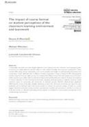 The impact of course format on student perceptions of the classroom learning environment and teamwork 