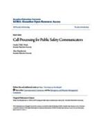 Call Processing for Public Safety Communicators