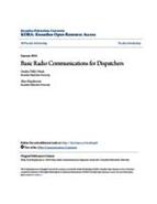 Basic Radio Communications for Dispatchers